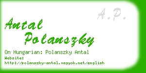 antal polanszky business card